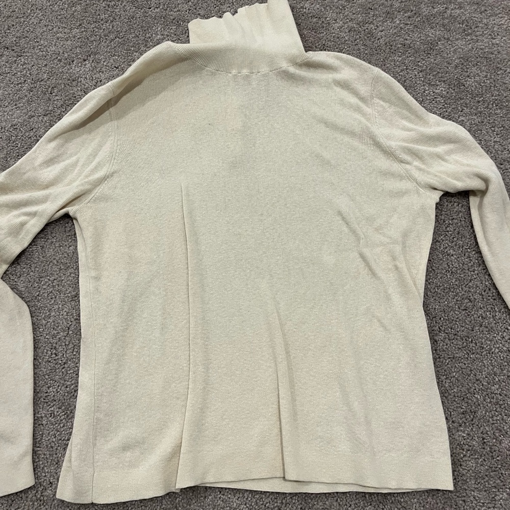 Nili Lotan Button up turtleneck sweater